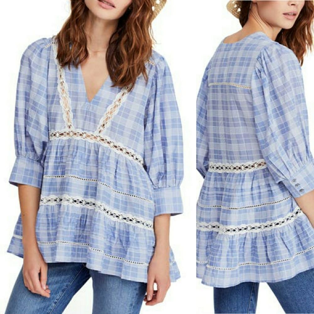 FREE PEOPLE Time Out Lace Tunic
